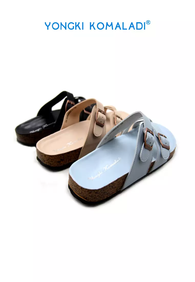 [ ORIGINAL ] YONGKI KOMALADI FLAT SANDAL OL-KVN4662-21 BIRU MUDA