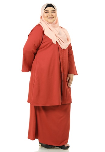 Buy Clemira Kebarung Plus Size from Ashura in Red only 129.9