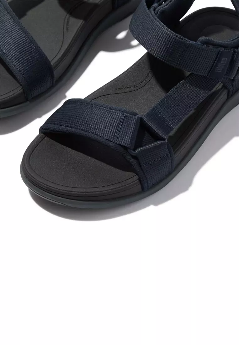 FitFlop F-MODE Go Mens Adjustable Webbing Back-Strap Sandals - Midnight Navy (IW6-399)