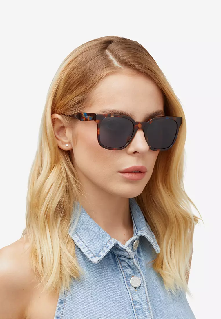HAWKERS Teal Carey Blue TRIBE Sunglasses for Men and Women, Unisex. UV400 Protection. Official Product designed in Spain