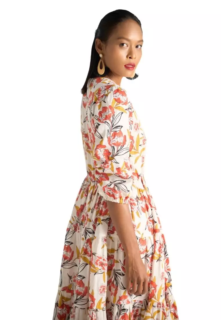 Buy F2 Fashion and Freedom New Linen New Horizon Maxi Linen Dress