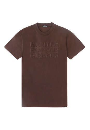 Marithe + Francois Girbaud brown Perry Graphic T-Shirt A74C3AA6DEEA07GS_1