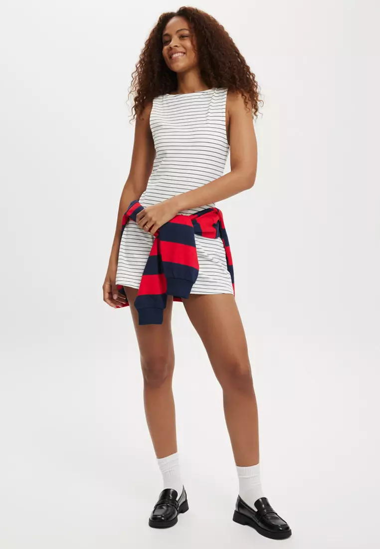 Bella Boat Neck Mini Dress