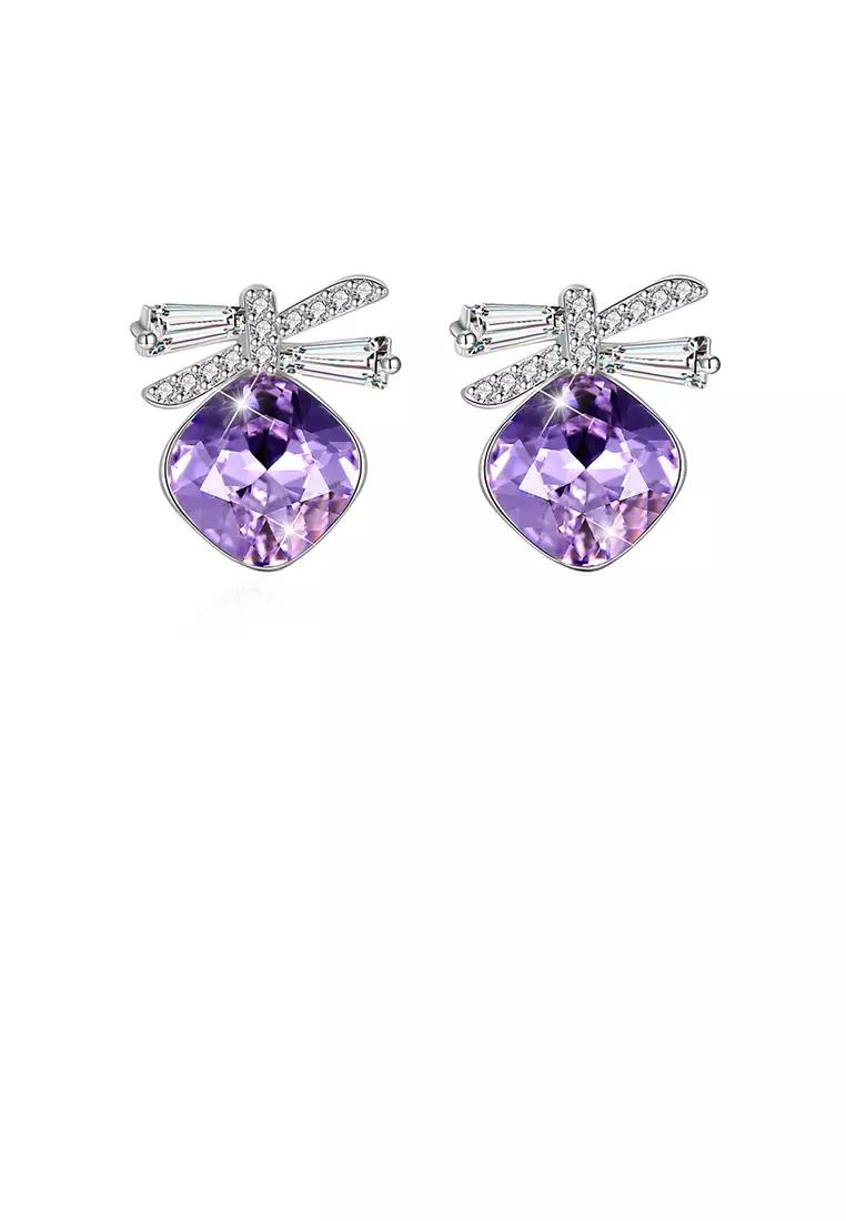 Purple earrings hotsell