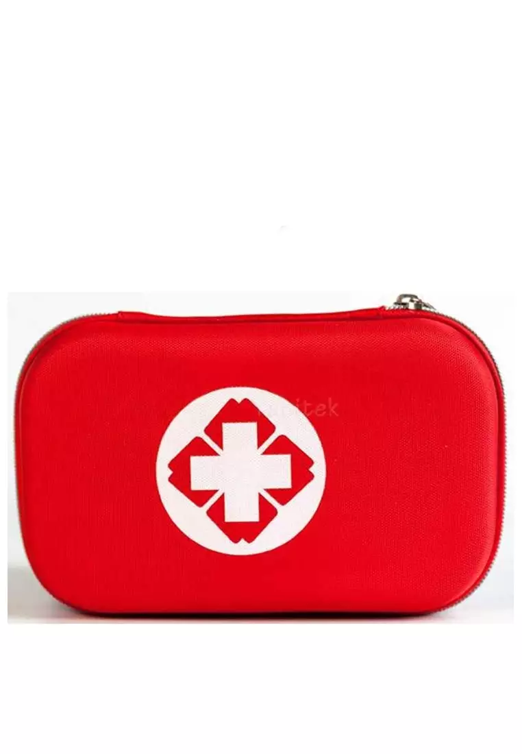 Poms Tas P3K First Aid Kit 18 in 1 Material Canvas ORIGINAL - Red