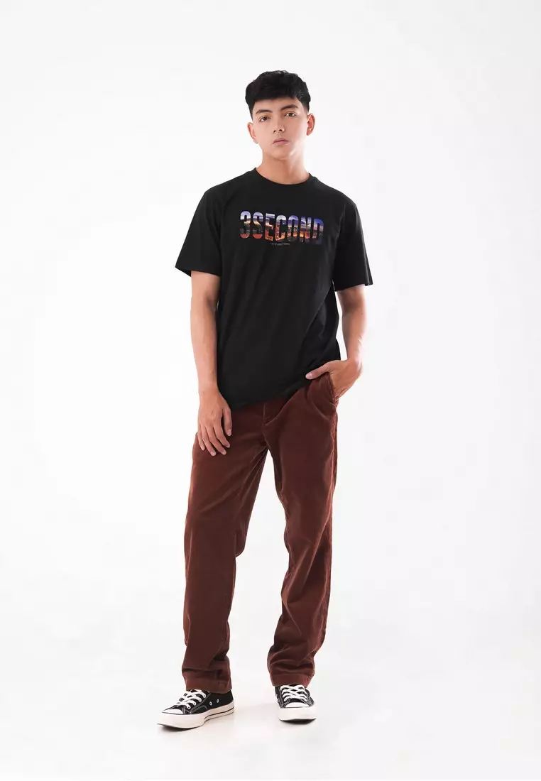 3Second Men's T-Shirt Short Sleeve Cotton San Diego Script OL351223