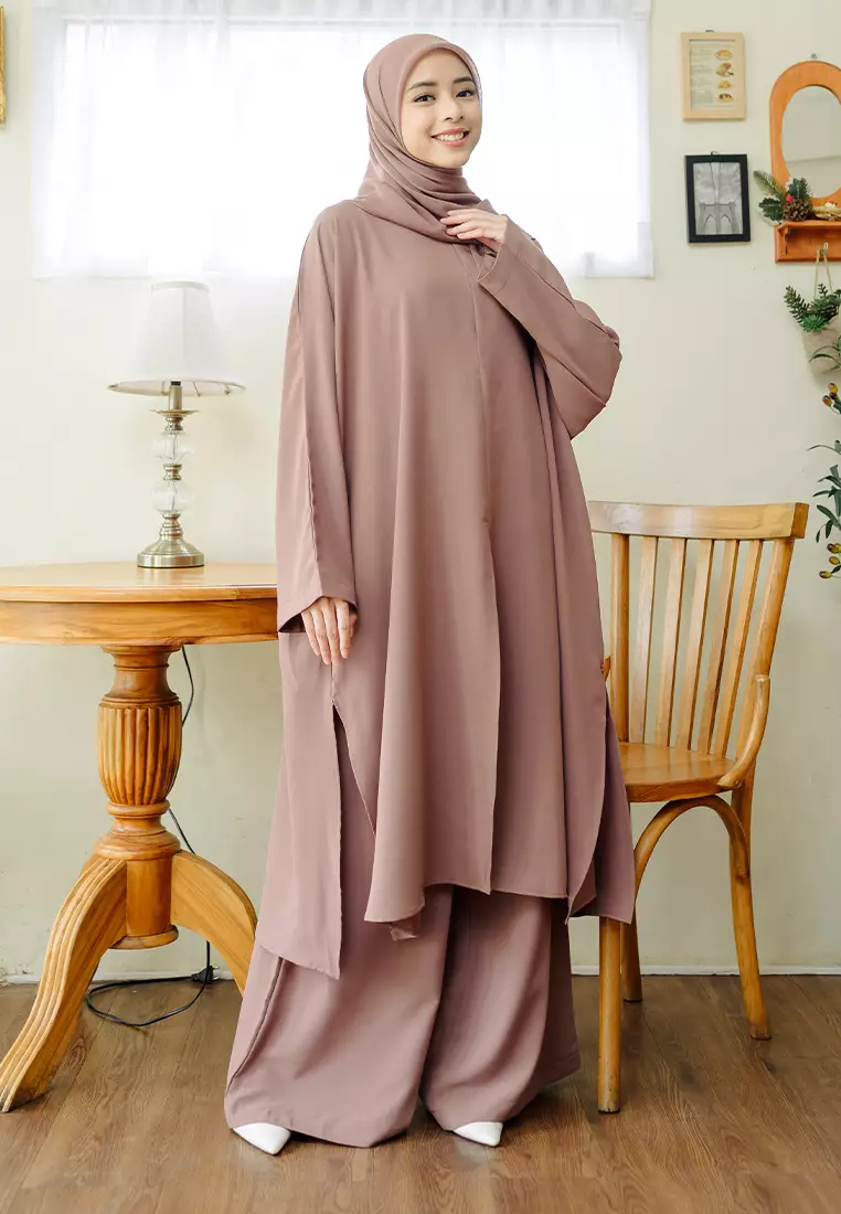 Hanifa Tunik Set Brown