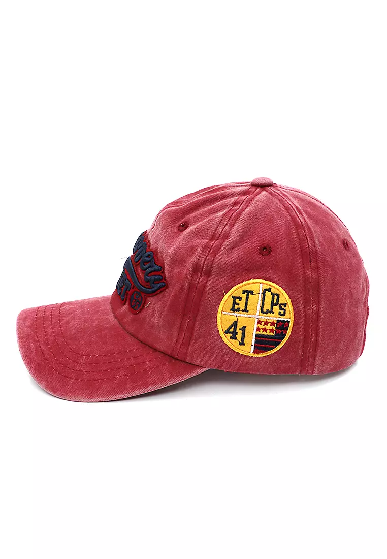 Discovery Drsh Topi Baseball Unisex Casual Sport Adjustable Strap Material Cotton ORIGINAL - Red