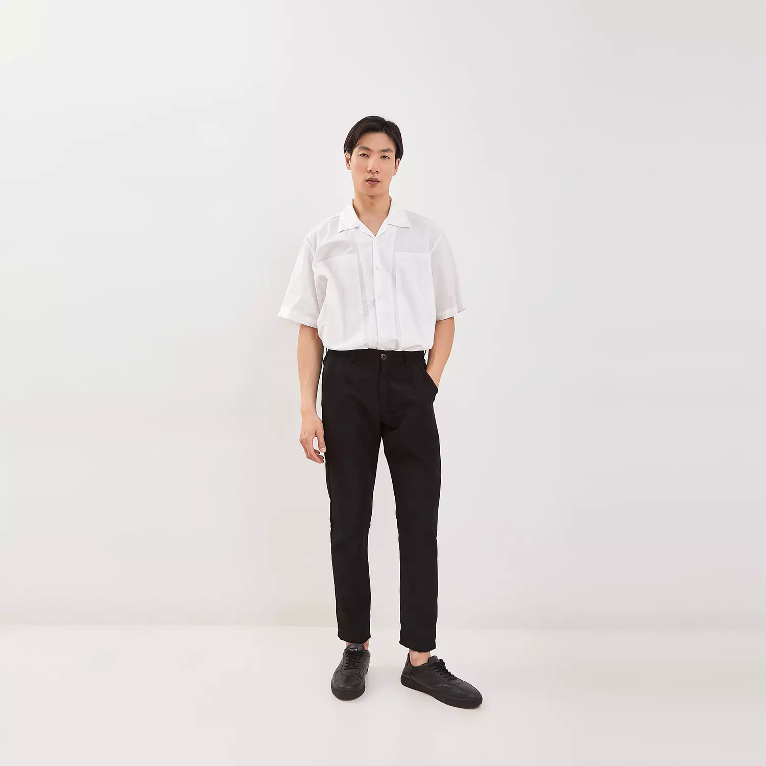 PAULMAY Celana Formal Pria Panjang Reguler Fit - Black