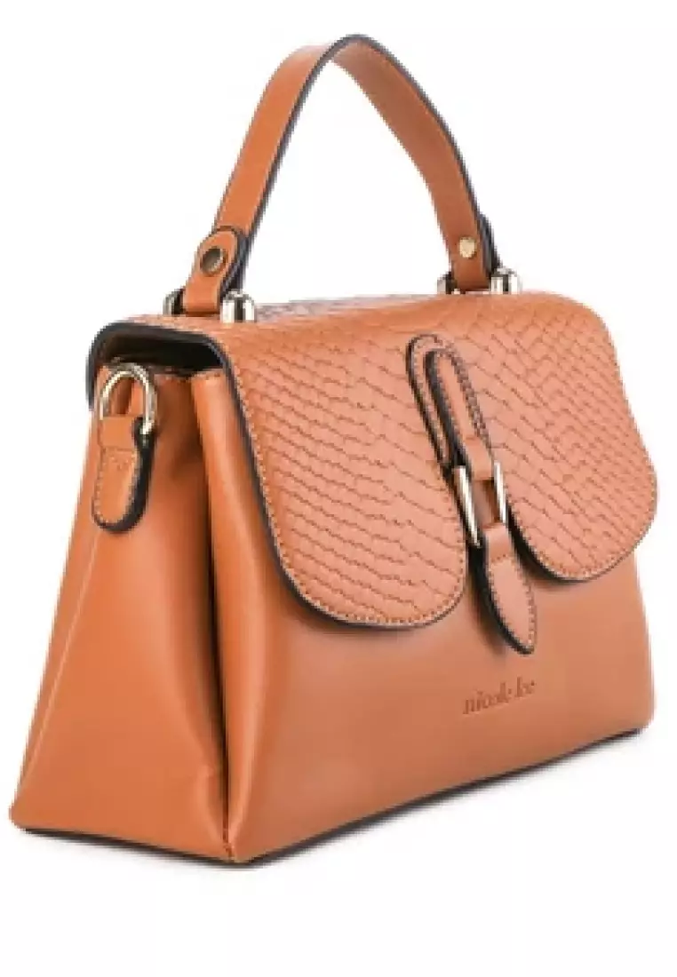 Nicole Lee Tas Wanita Handbag Tote Bag Tas Selempang Tali Panjang Branded 3721508401BRO