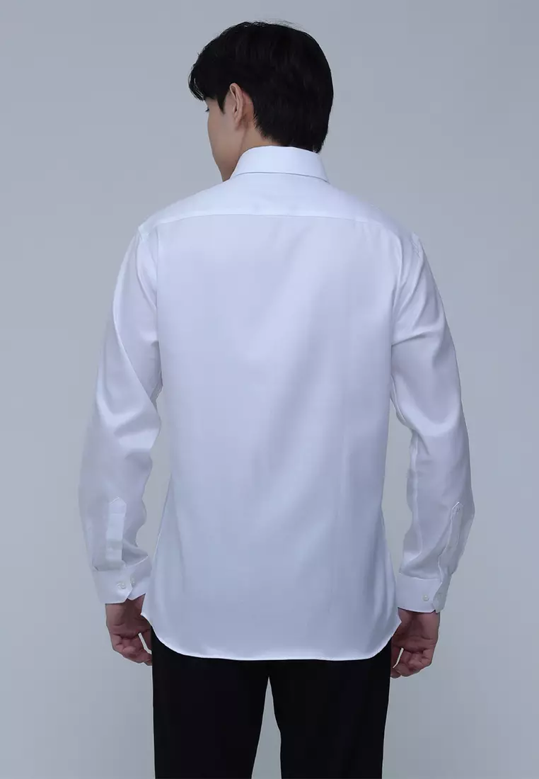 Slim Fit Two Ply Cotton Dress Shirt