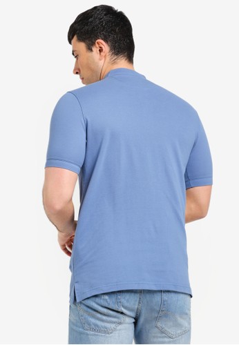  Jual  UniqTee Mandarin Collar Short Sleeve Polo  Original  