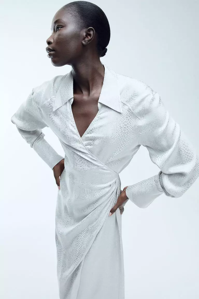 H&m wrap shirt online