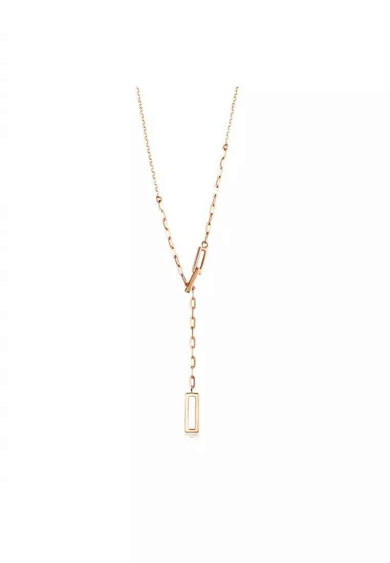 18K Rose Gold Necklace for Women 92505N