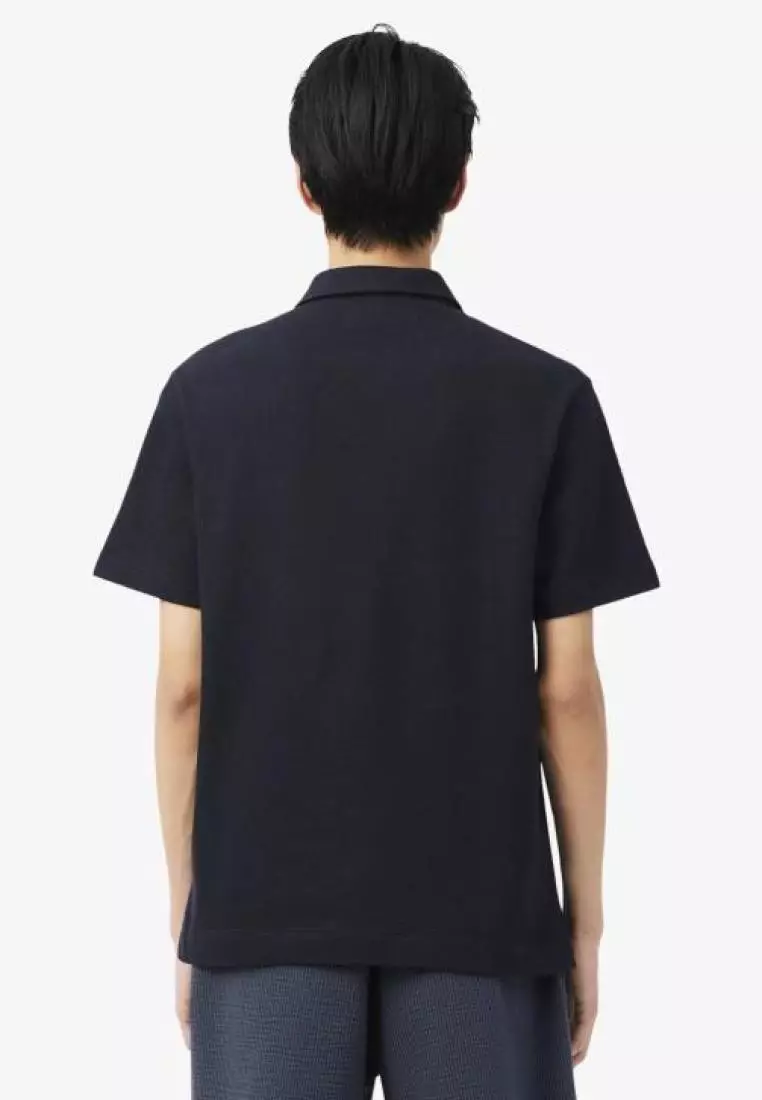Classic Fit Textured Polo Shirt