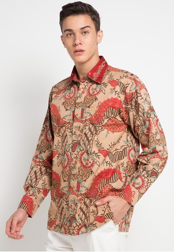 Jual Danar Hadi Kemaja Panjang Batik Motif Bunga Garis 