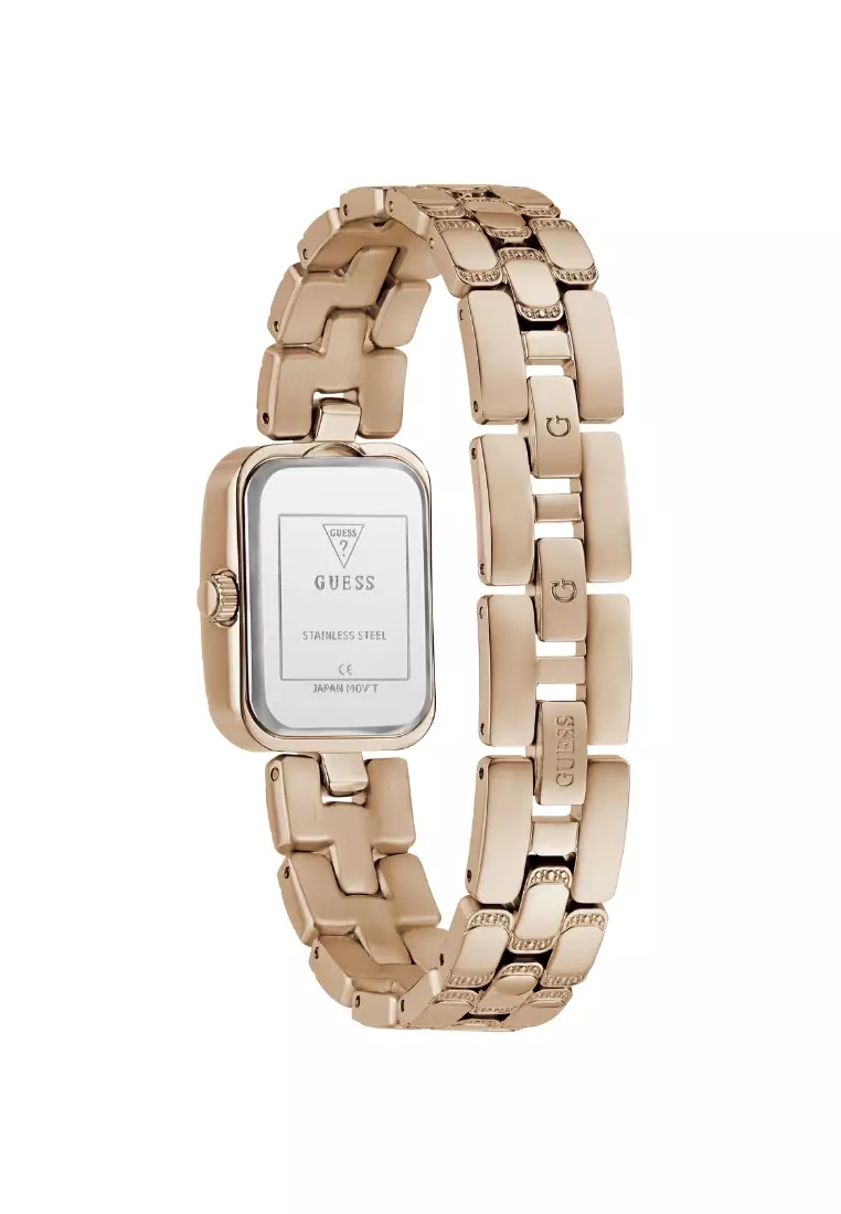 Guess Jewelry Rose Gold Stainless Steel Analog Quartz Watch For Women GW0865L3