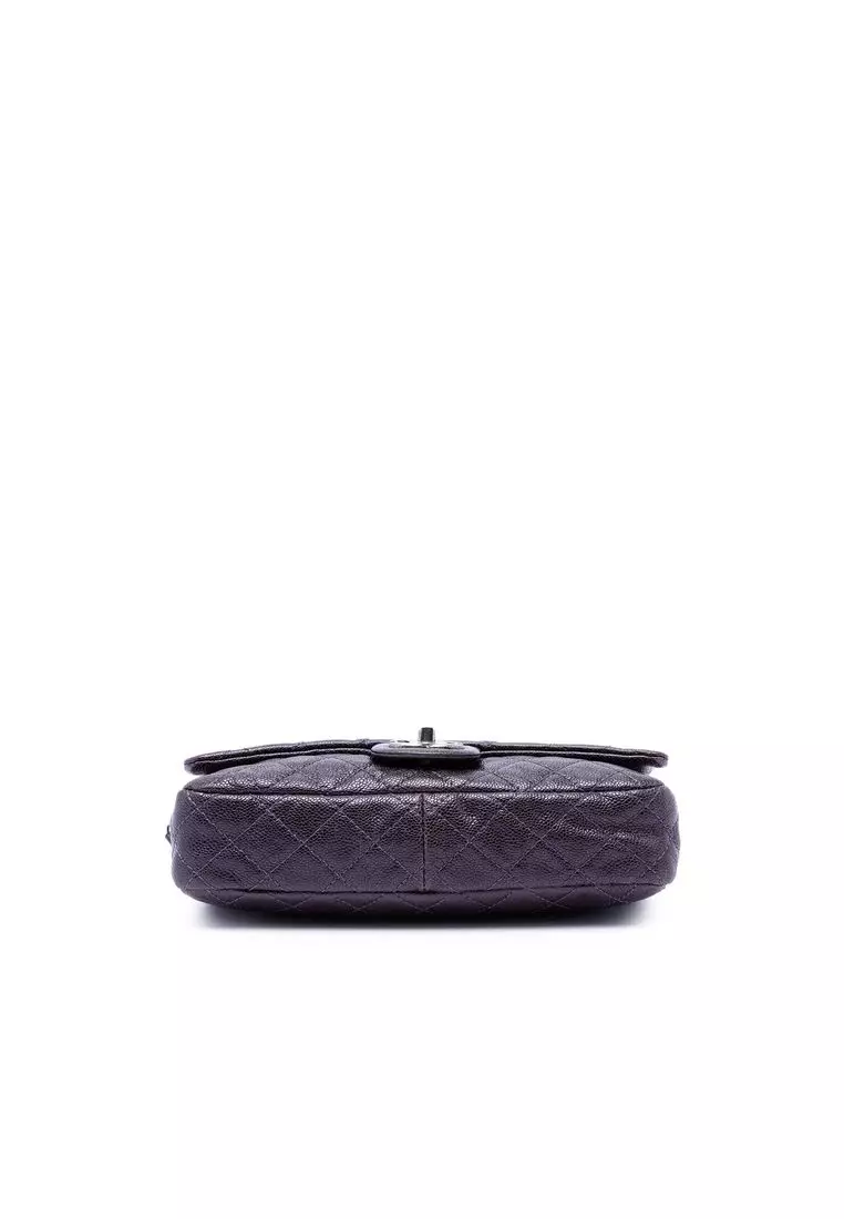 Pre-Loved Chanel Medium Quilted Iridescent Caviar Easy Flap