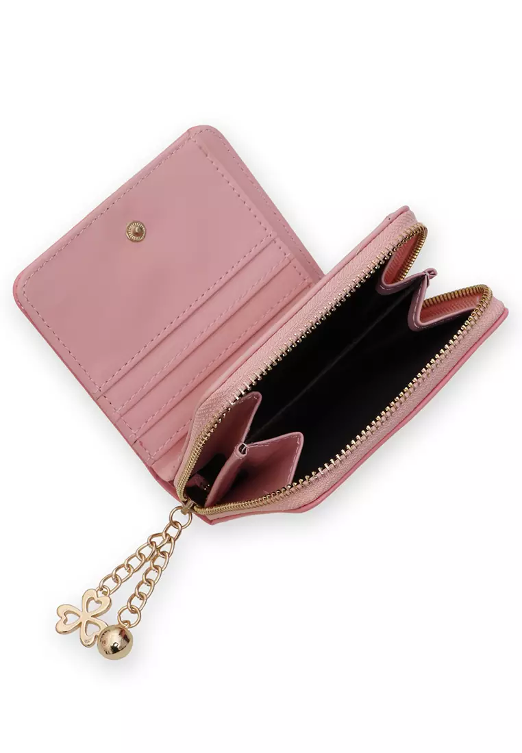 Shop Hamlin Fisseha Dompet Wanita Korea Design Purse Wallet Desain Casual  Many Slot Material Leather ORIGINAL - Black Bag