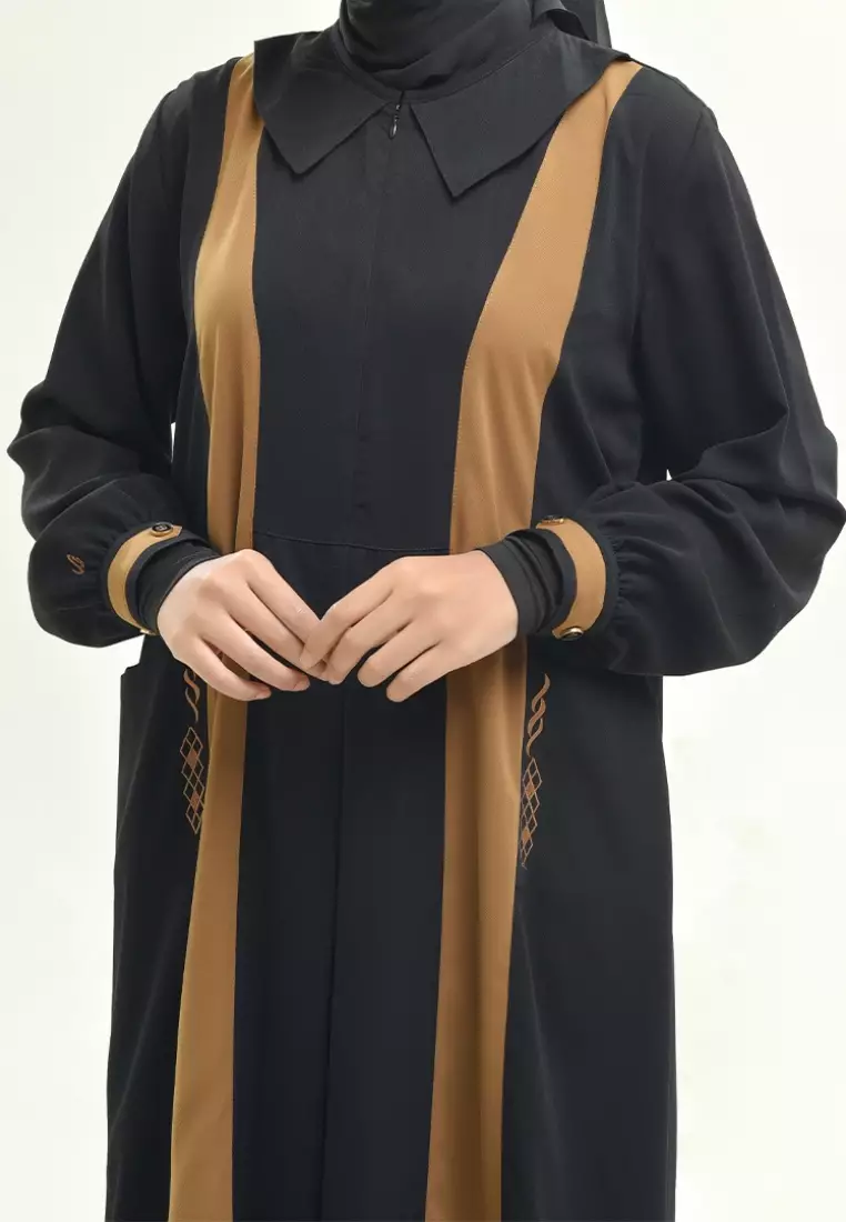 Jual RABBANI Rabbani Baju Muslim Couple Gamis Fazaria Exclusive Hitam