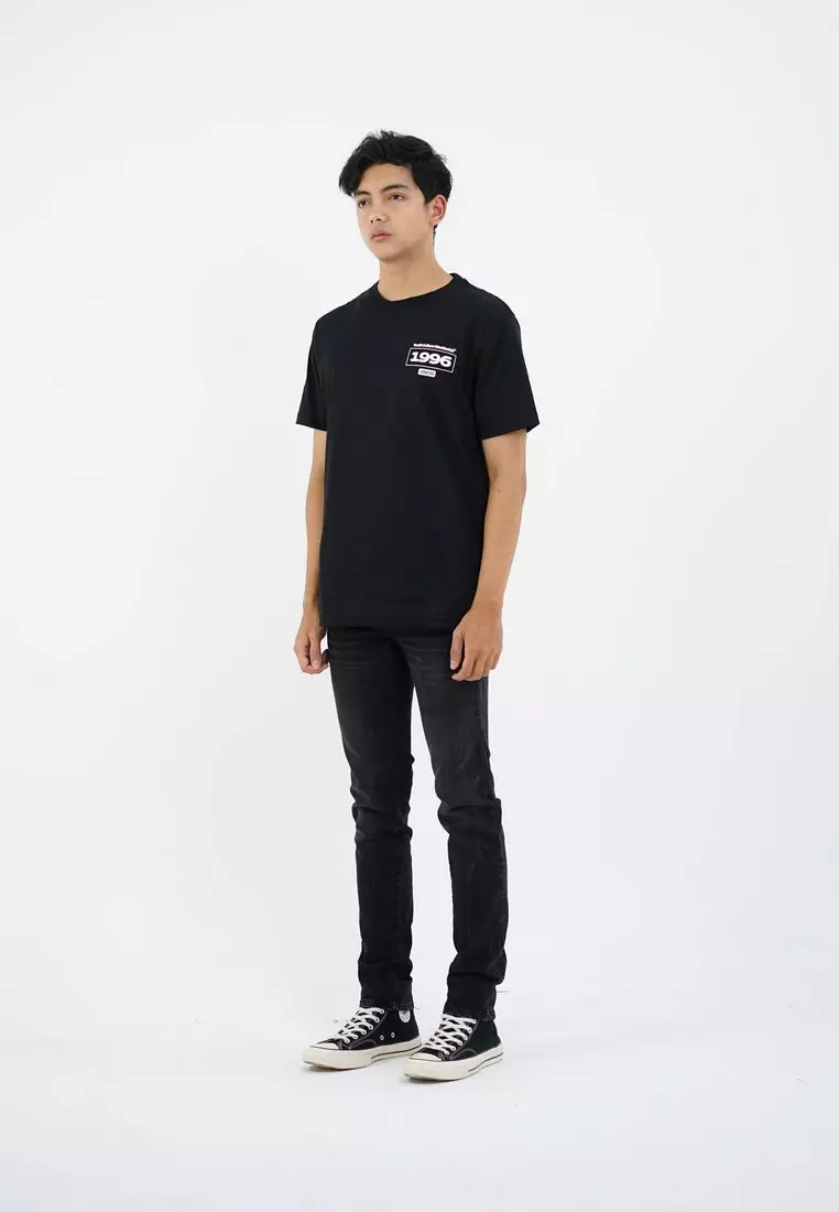 3Second Men's T-Shirt Short Sleeve Regular Fit Cotton Cord OL-C410425