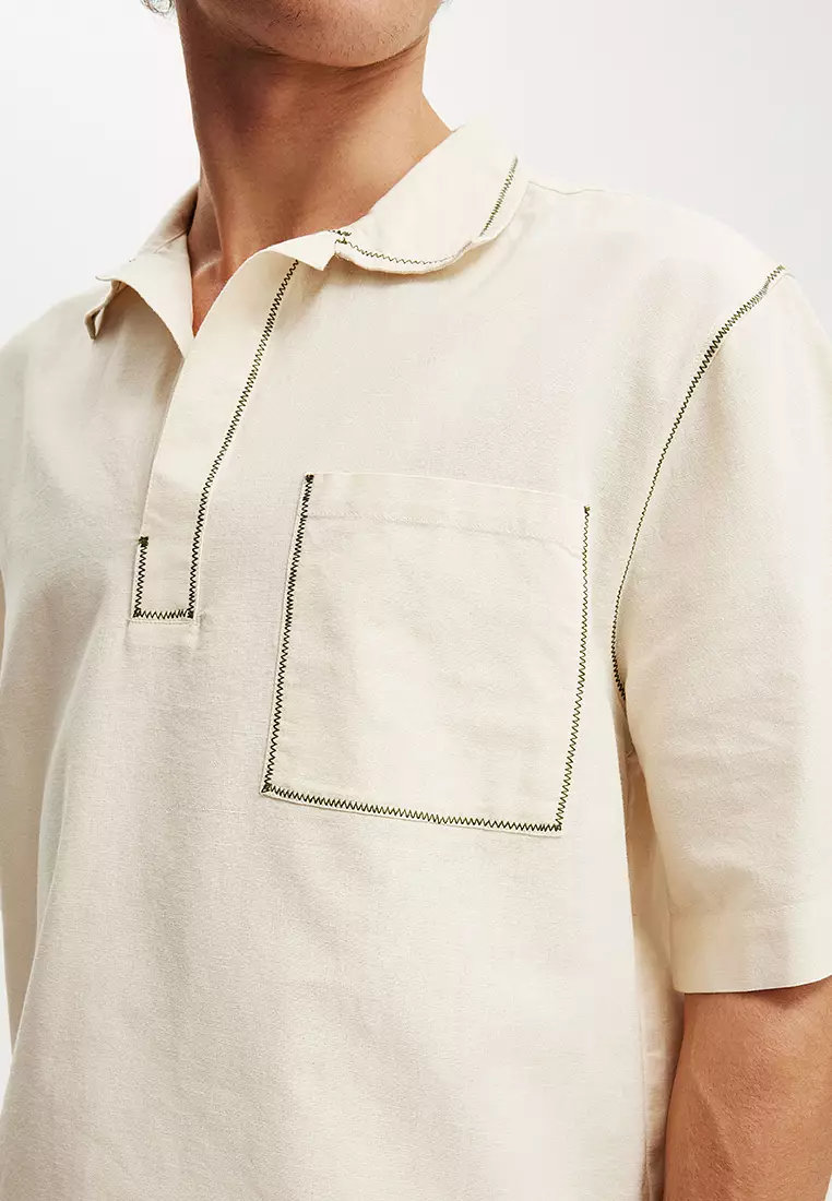 Box Fit Short Sleeve Polo Shirt