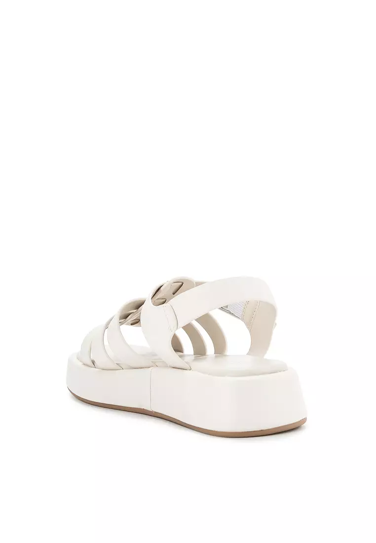 ABBY R2384-6 SLINGBACK SANDAL OFF WHITE