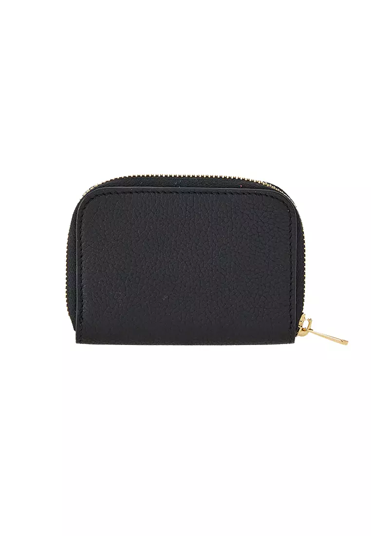 Gancini Card Case Small Wallet Black 758664
