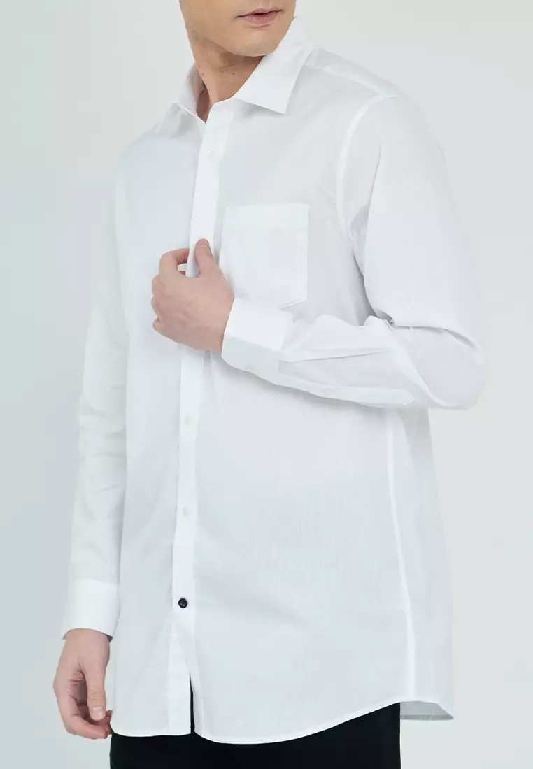 Regular Fit Textured Dress Shirt