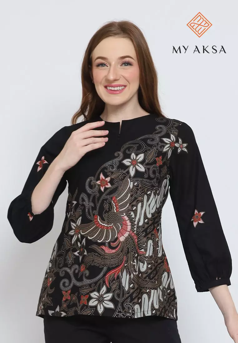 My Aksa Batik Wanita Blouse Fin Faith