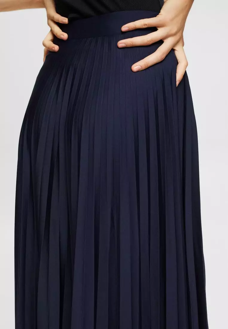 ESPRIT ESPRIT Pleated skirt with belt 2023 Buy ESPRIT Online ZALORA