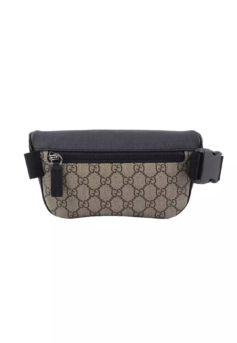 GG Supreme Canvas Unisex Belt Bag Beige/Black 779877