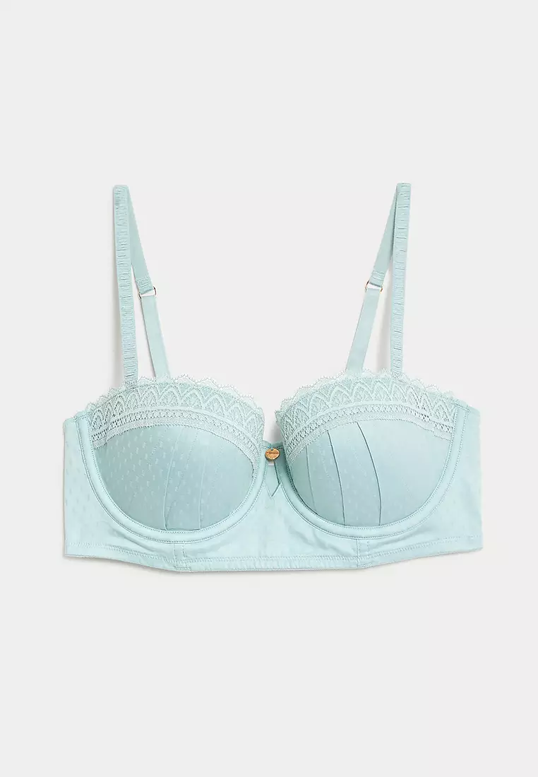 Delphine Wired Balcony Bra With Cotton