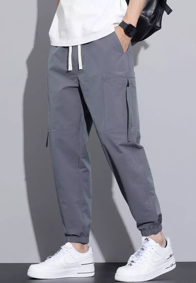 Drawstring Slim Jogger Pants