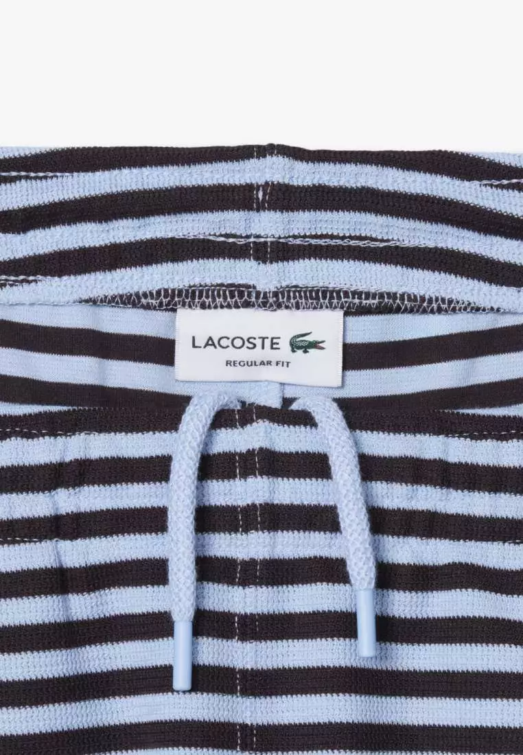 Jual Lacoste Regular Fit Striped Cotton Shorts Original 2026 | ZALORA ...