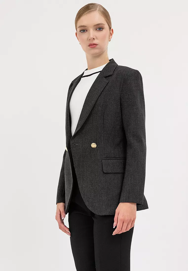 Tailored Double Breasted Blazer