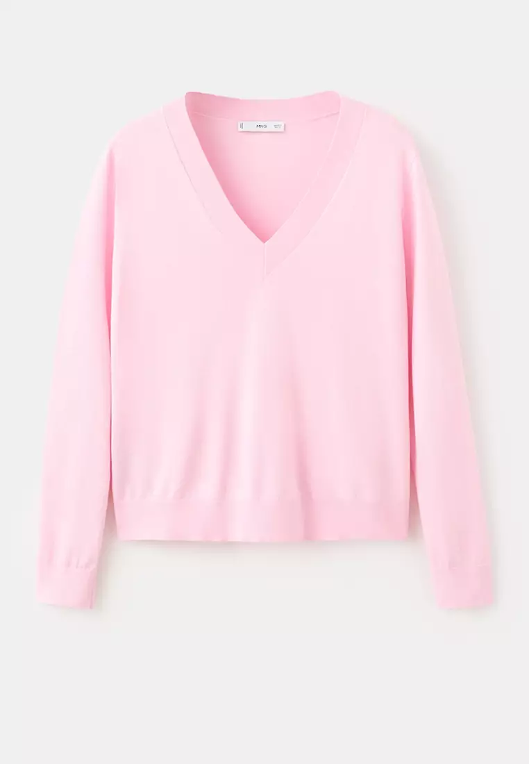 V-Neck Knit Sweater