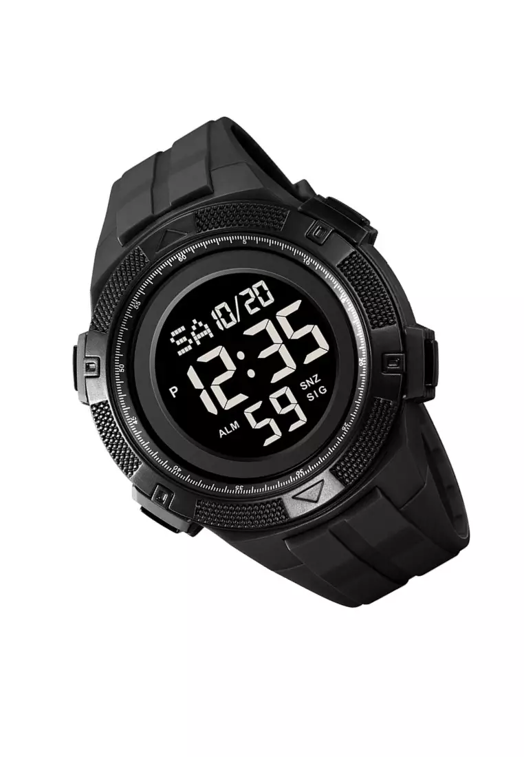 Jam Tangan Digital Pria Sporty Material TPU Strap Tali 2589 ORIGINAL