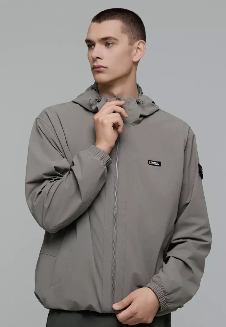 Unisex ARCHELON Woven Stretch Hooded Zip-Up Jacket