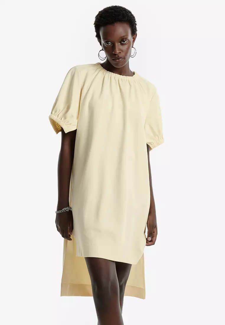 High low cotton dress hot sale