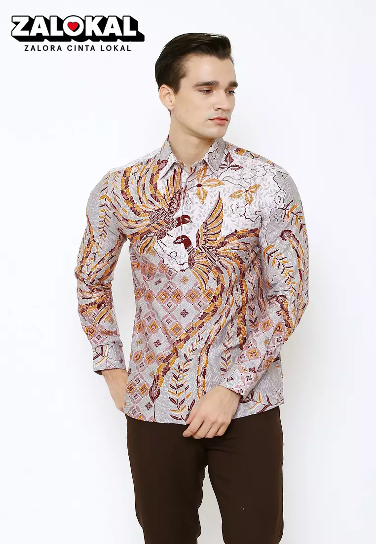 Jual Jayashree Batik Slimfit Kalingga Kemeja Batik Pria Lengan Panjang ...