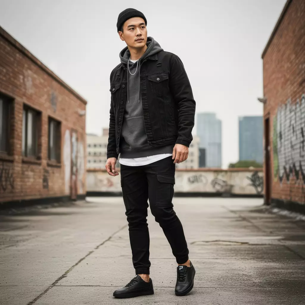 PAULMAY - Sepatu Sneakers pria Bogota Series Black