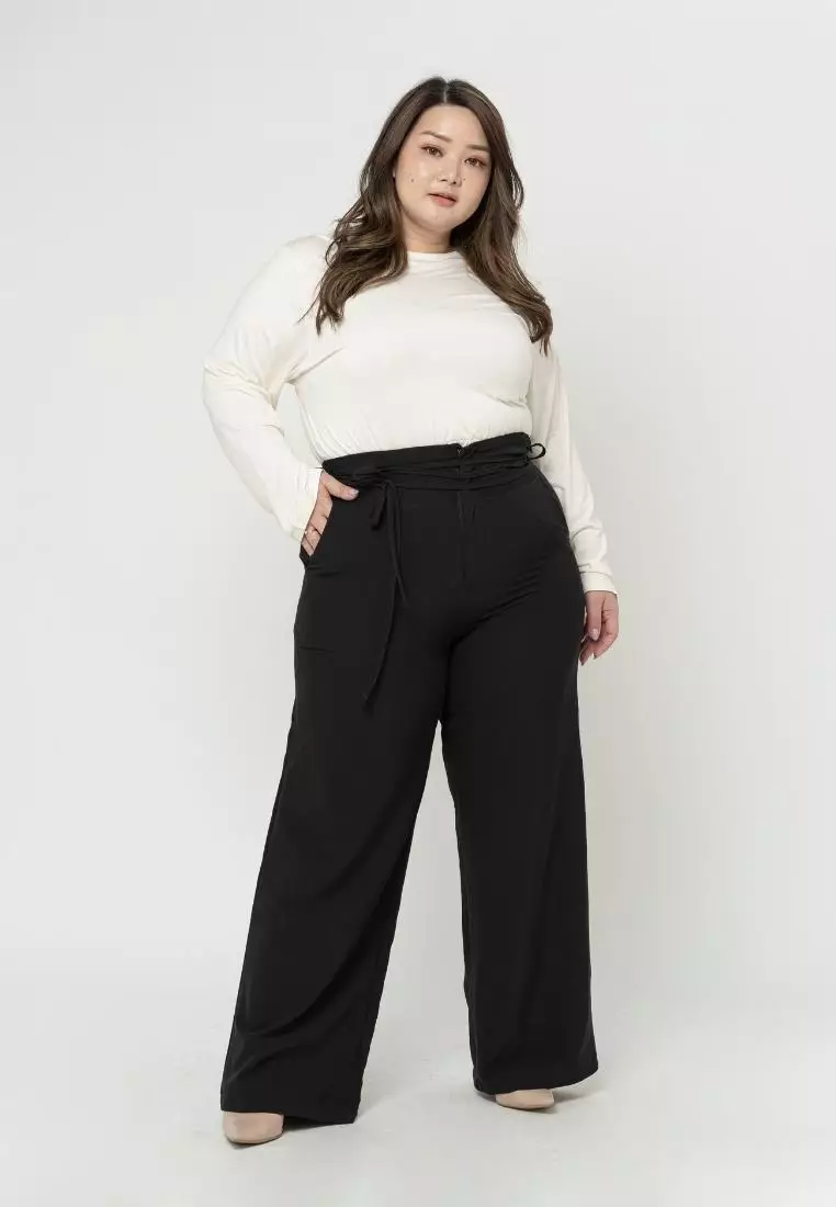 Plus Size Reguler Pants Hailey Black