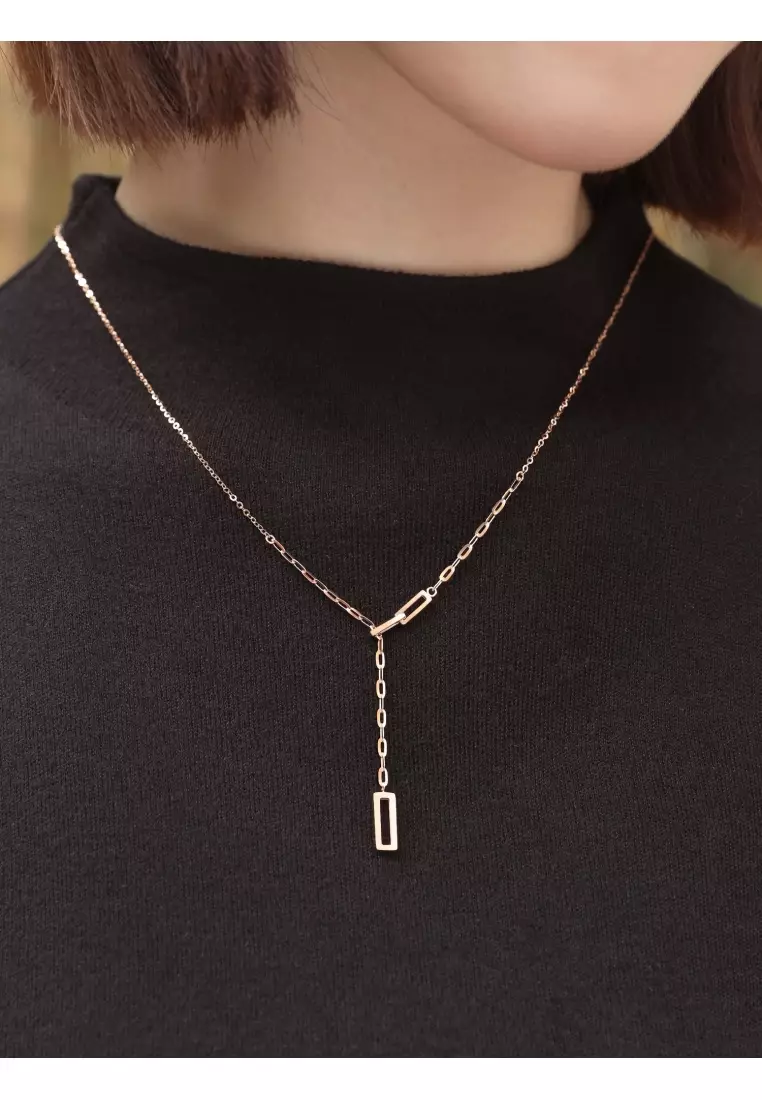 18K Rose Gold Necklace for Women 92505N