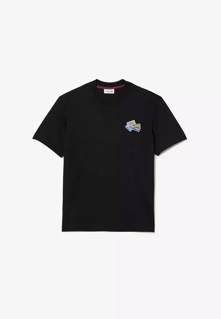 Buy Lacoste Heavy Cotton Jersey Multi Badge T-Shirt 2024 Online ...