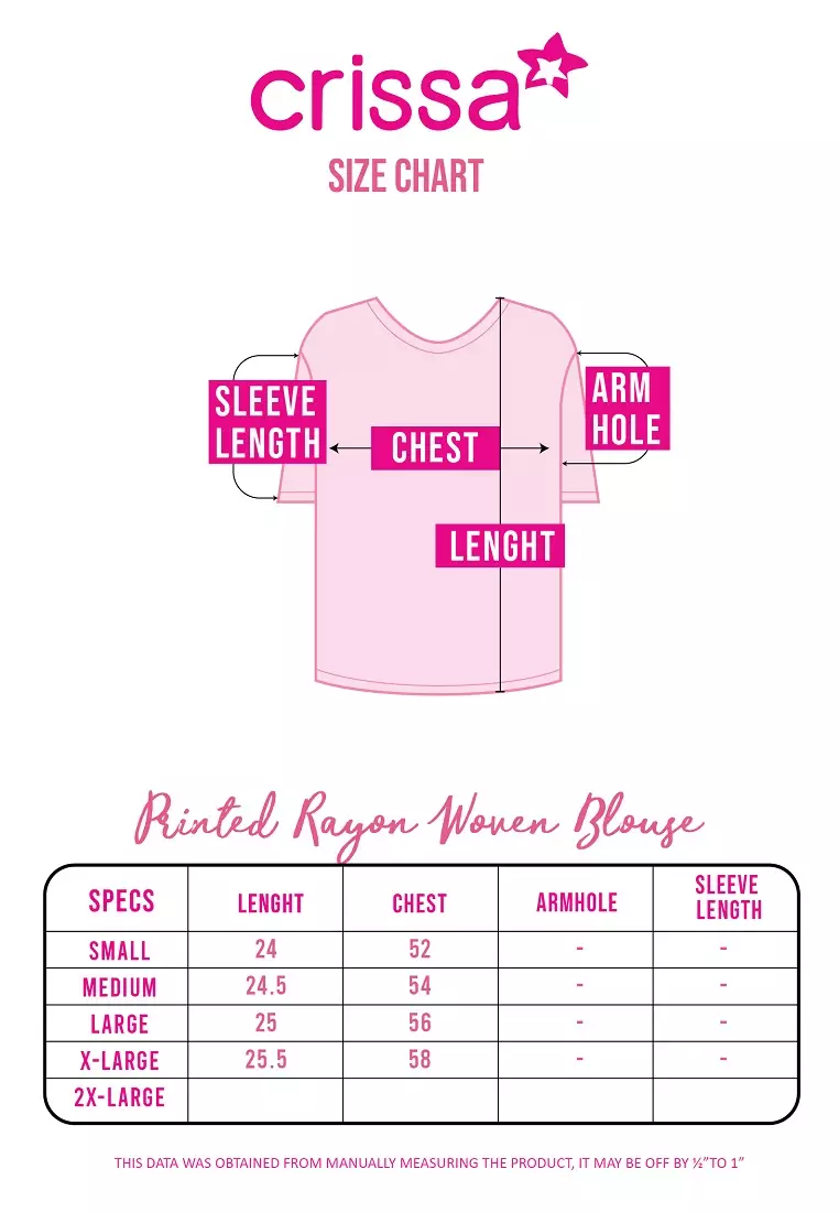 Woven Printed Rayon Short Sleeves Blouse