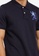 GIORDANO blue Men's 3D Lion Embroidered Stretch Pique Short Sleeve Polo 01011222 6FF65AA6F13A46GS_3