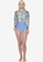 Cotton On Body blue Zip Front Long Sleeve One Piece Full Shimmer Swimsuit F9E8EUSFF8B890GS_4