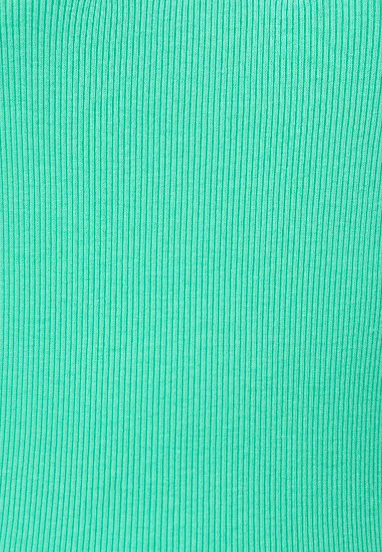 Logo Ribbed Tank Top