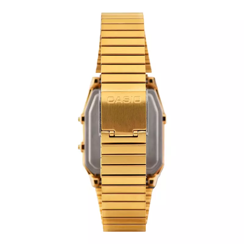 Jam Tangan Unisex Casio General AQ-800EG-9ADF AQ800 AQ-800E Light Gold Dial Gold Stainless Steel Band